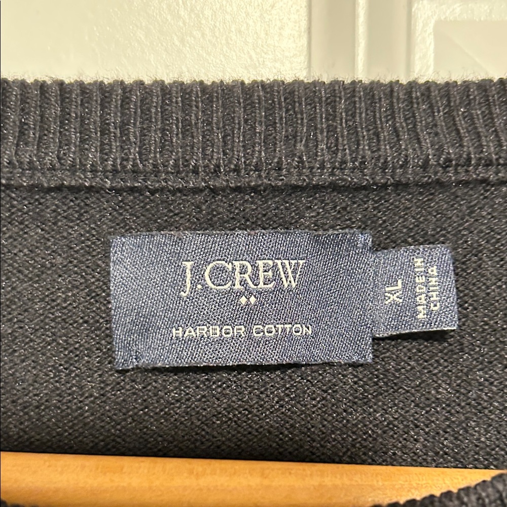 J. Crew Men's Black Crewneck Sweater - Picture 2 of 2